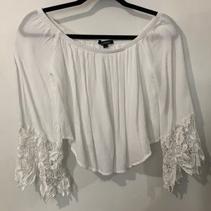 White Off-the-Shoulder Top